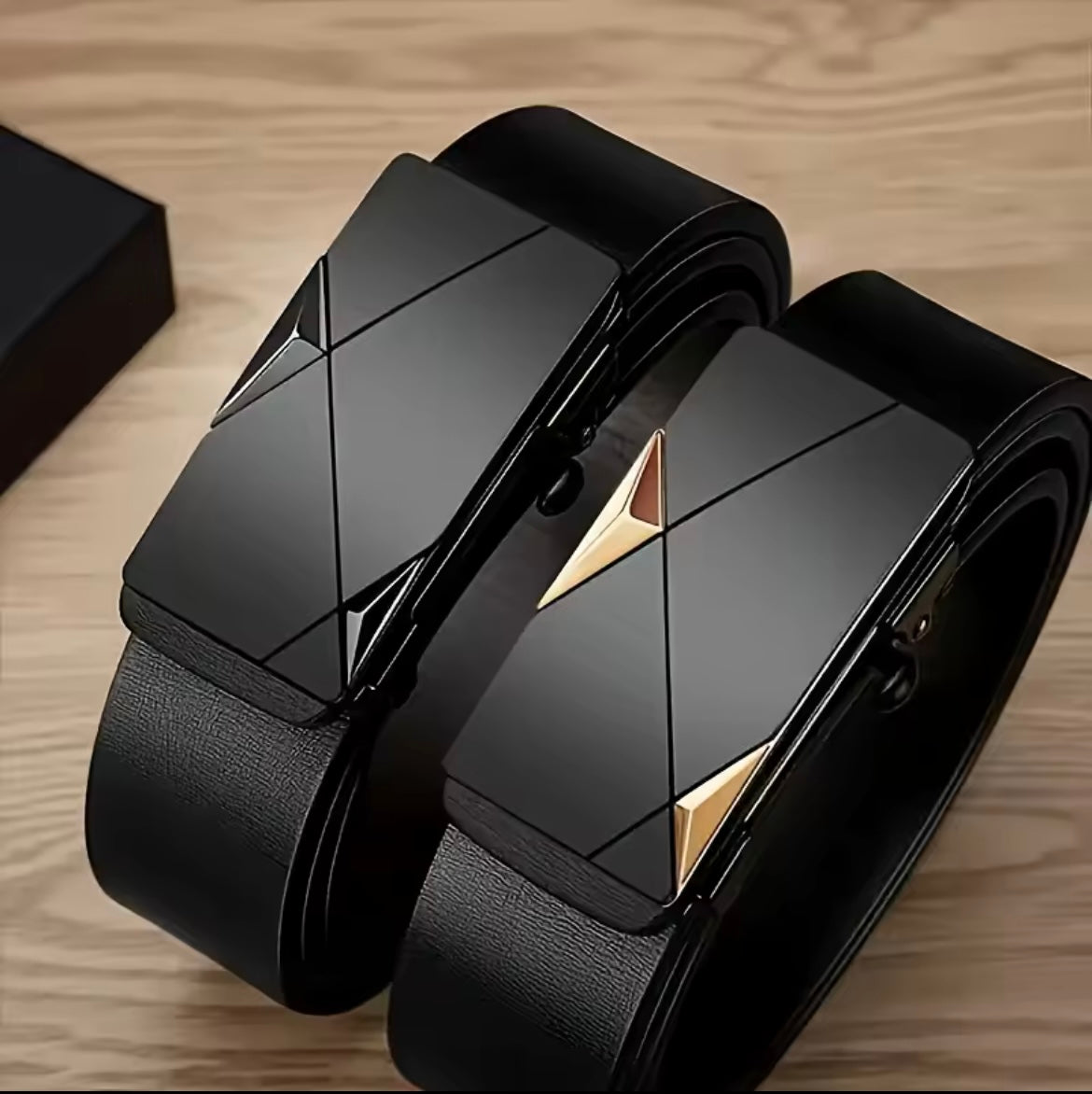 CINTURÓN DE CUERO ELEGANTE PARA HOMBRE