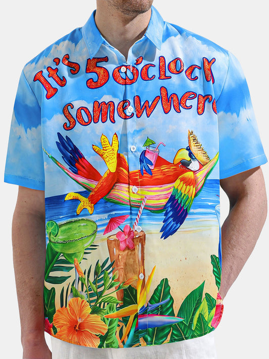 Keanu – Camisa hawaiana floral para hombre