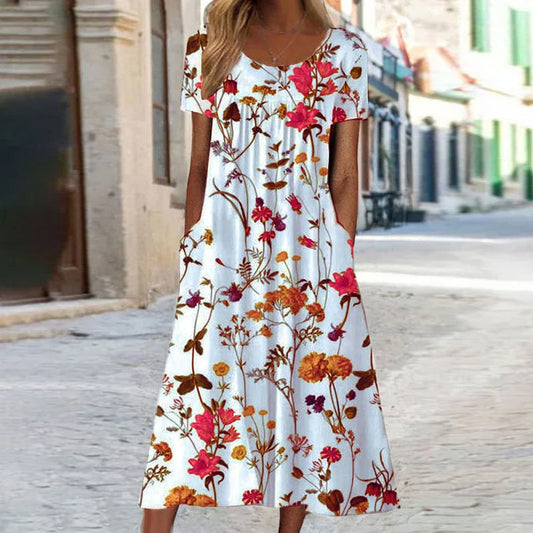 Lila – Vestido boho floral elegante