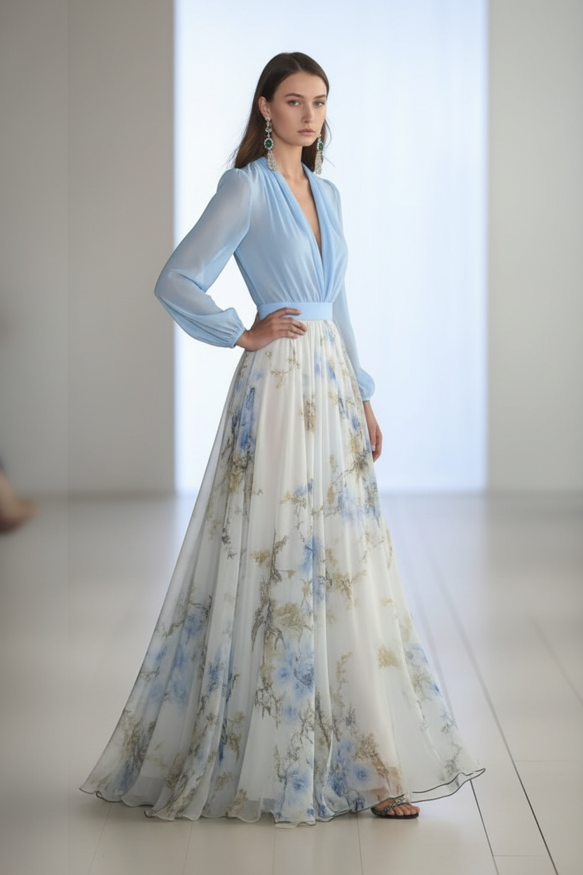 DOLORES | VESTIDO ELEGANTE DE ESTAMPADO FLORAL