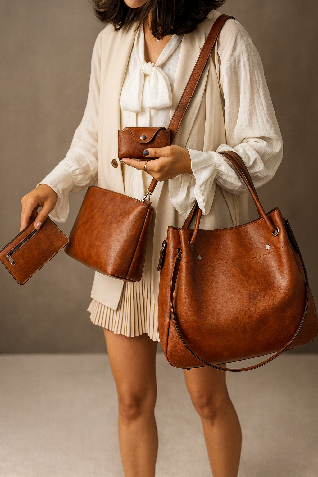 AZURÈA™ SET | ELEGANCIA VINTAGE EN PIEL n.04193