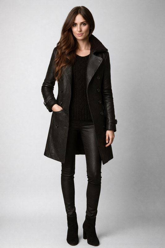 LENA™ | ABRIGO DE CUERO