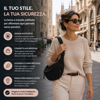 Anastasia | Borsa a Spalla Nero