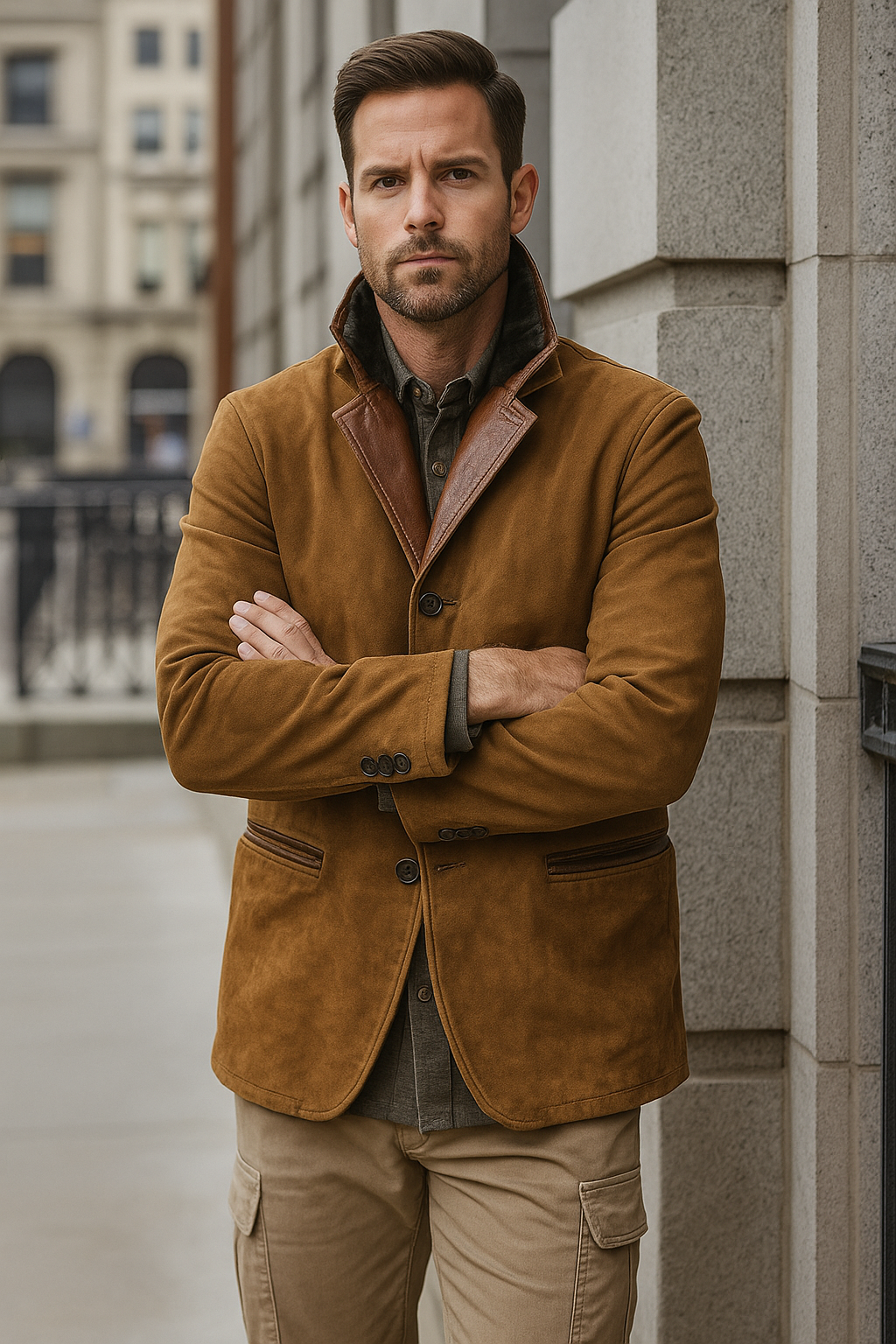 CHAQUETA DE PIEL VINTAGE MODERNIZADA
