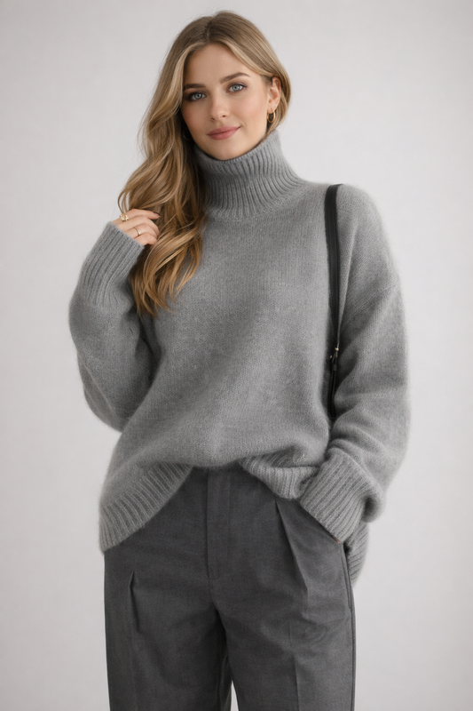 MIA™ | JERSEY DE CUELLO ALTO DE CACHEMIRA