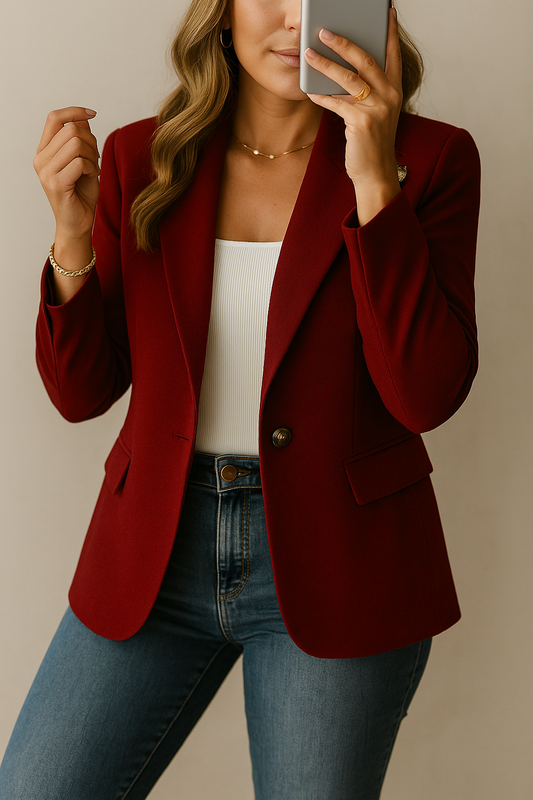 Camila – Blazer Entallado de Uso Diario