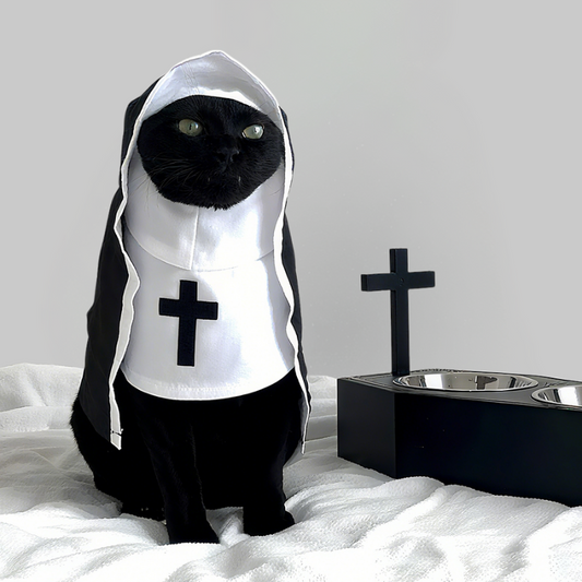 DISFRAZ DE MONJA PARA MASCOTAS w.57382