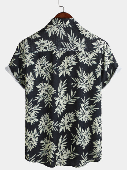 Makani – Camisa hawaiana de hojas para hombre