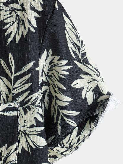 Makani – Camisa hawaiana de hojas para hombre