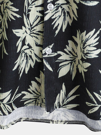 Makani – Camisa hawaiana de hojas para hombre
