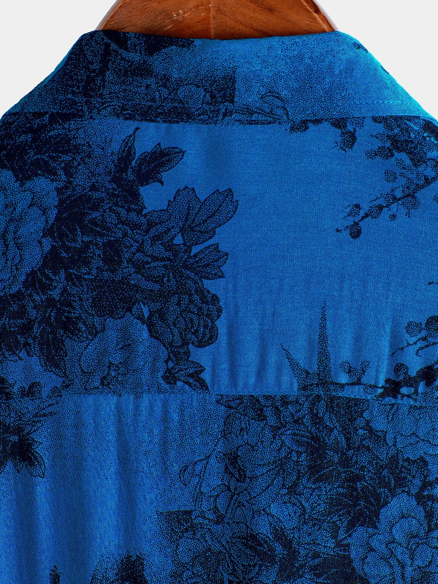 Maikona – Camisa floral azul vintage para el verano