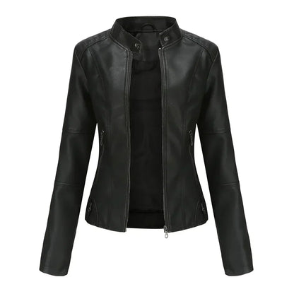 Bellini | Giacca in pelle liscia minimalista