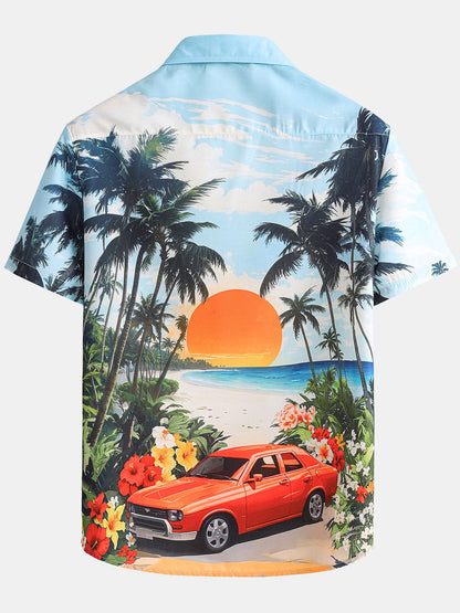 Keanu – Camisa hawaiana floral para hombre