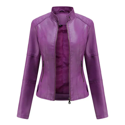 Bellini | Giacca in pelle liscia minimalista