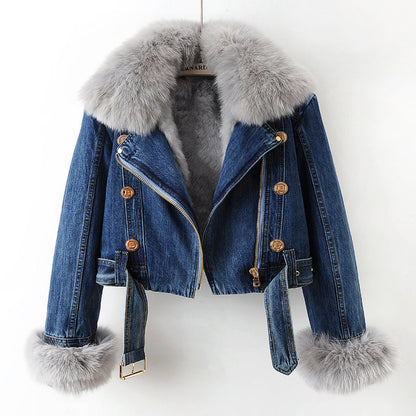 VESPERA-JACKE MIT PELZFUTTER