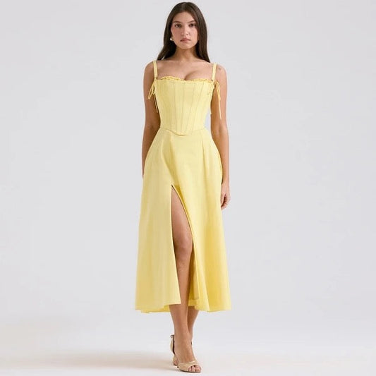 ROMANA– VESTIDO MIDI CON CORSET