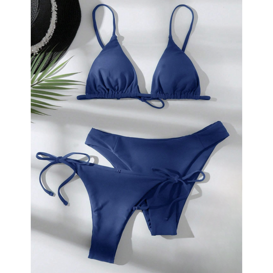 Beach Glow Trio – Bikini de 3 piezas con dos braguitas combinables