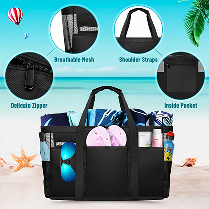Summer Vibes – Bolsa de playa ligera y espaciosa