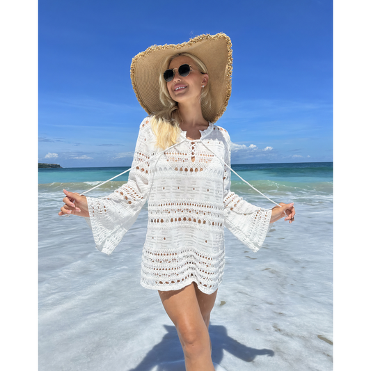 Paradise Breeze – Túnica calada con estilo veraniego