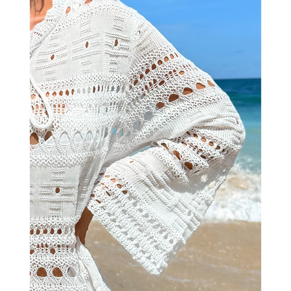 Paradise Breeze – Túnica calada con estilo veraniego