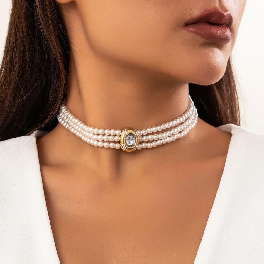 CHOKER MULTIHILO VINTAGE LUZ