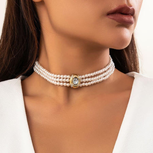 CHOKER MULTIHILO VINTAGE LUZ