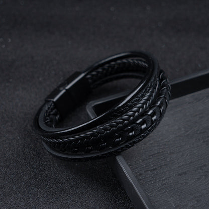 Brazalete Ragnar | Pulsera de Cuero Trenzado