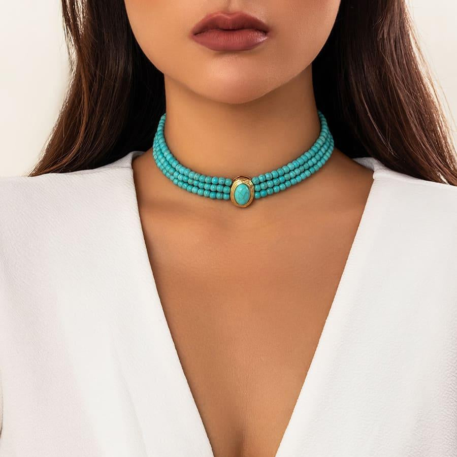 CHOKER MULTIHILO VINTAGE LUZ