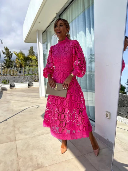GRECIA – VESTIDO DE ENCAJE FRANCES ELEGANTE