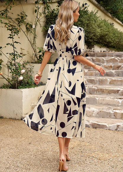 Flore – Vestido Elegante con Estampado Floral para Mujer