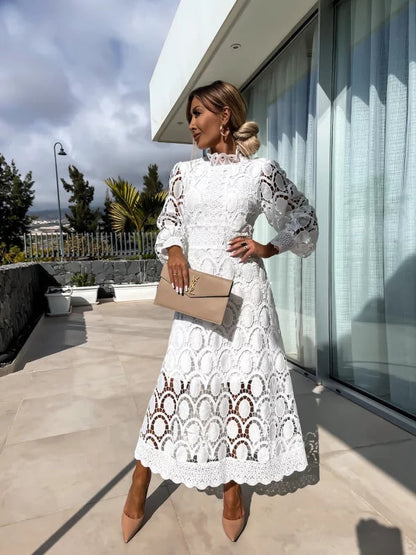 GRECIA – VESTIDO DE ENCAJE FRANCES ELEGANTE