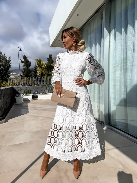 GRECIA – VESTIDO DE ENCAJE FRANCES ELEGANTE