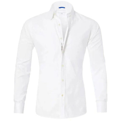 LEO – Camisa con cremallera resistente a las arrugas