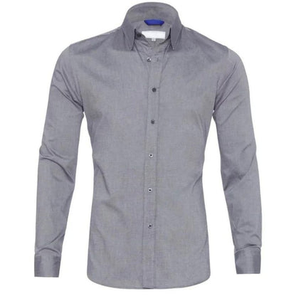 LEO – Camisa con cremallera resistente a las arrugas