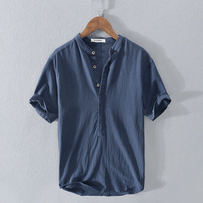 Damian – Camisa algodón-lino elegante y cómoda