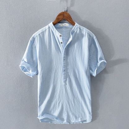 Damian – Camisa algodón-lino elegante y cómoda