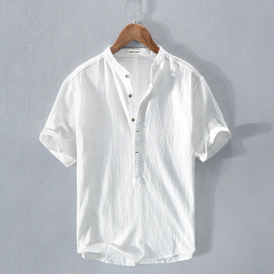 Damian – Camisa algodón-lino elegante y cómoda