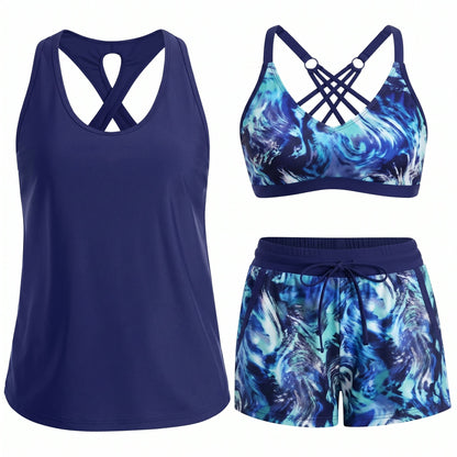 TANKINI DEPORTIVO TROPICAL NEREA