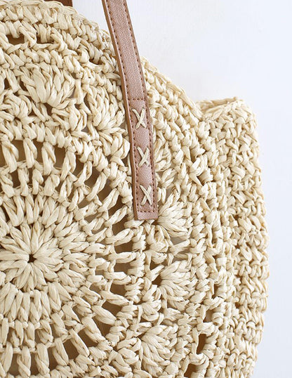 Moon Bella – Bolso redondo de rafia