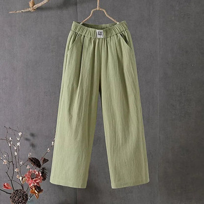 PANTALONES LINO MUJER n.38426