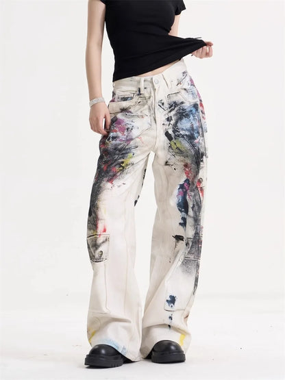 JEANS AMERICAN VINTAGE DOODLE WIDE LEG