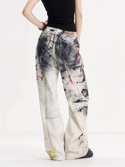 JEANS AMERICAN VINTAGE DOODLE WIDE LEG