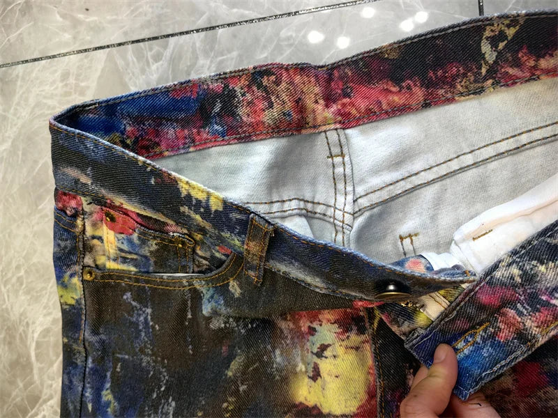 JEANS ARTÍSTICOS WIDE LEG PINTADOS A MANO