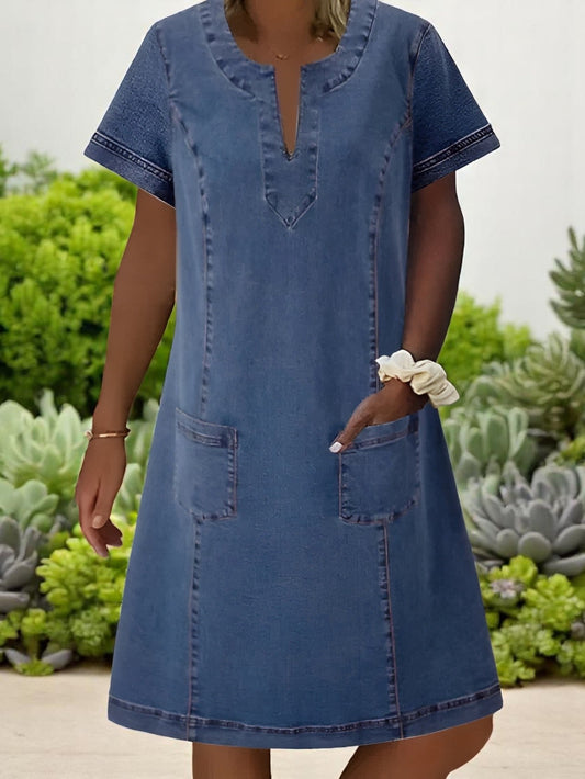 Oslo– Vestido de Mezclilla Suave y Relajado para Mujer