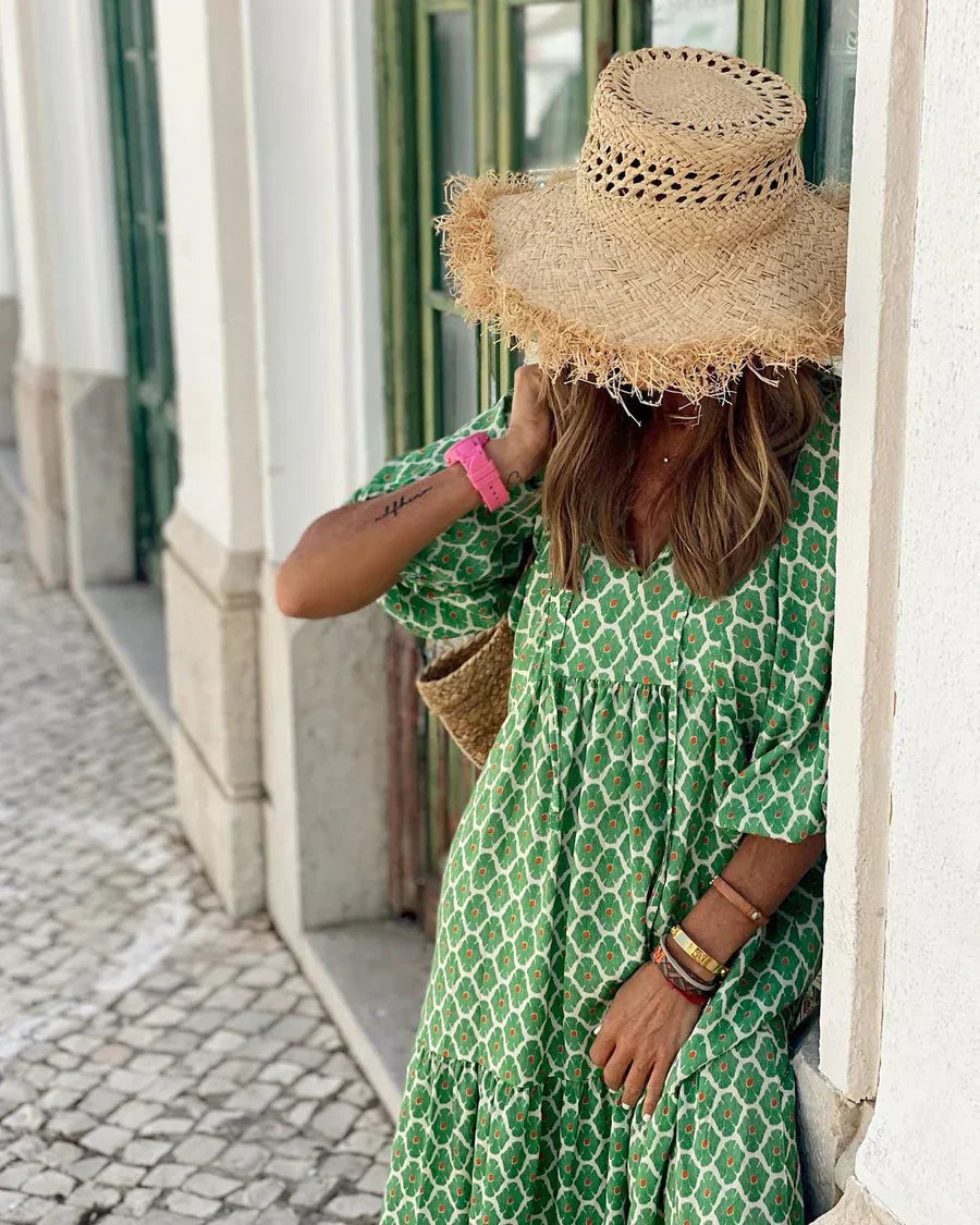 Solara – Vestido bohemio elegante
