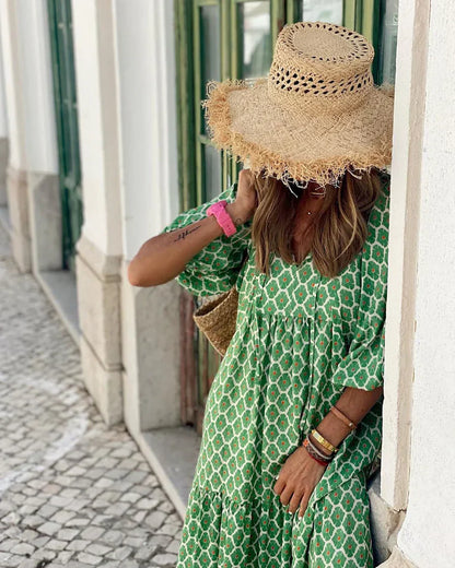 Solara – Vestido bohemio elegante