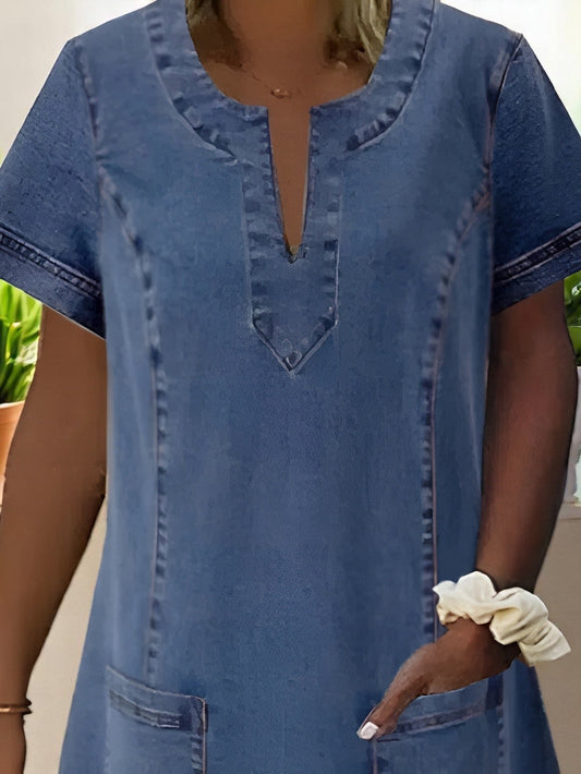 Oslo– Vestido de Mezclilla Suave y Relajado para Mujer