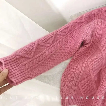 Marzia | Cardigan morbido in lana intrecciata