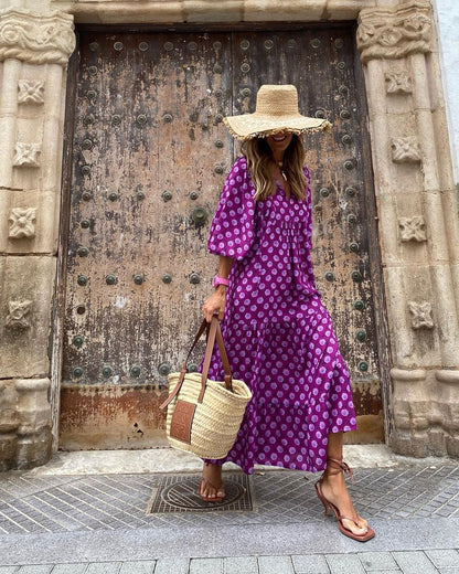 Solara – Vestido bohemio elegante