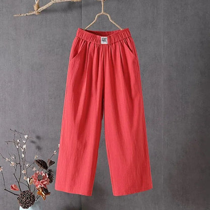 PANTALONES LINO MUJER n.38426